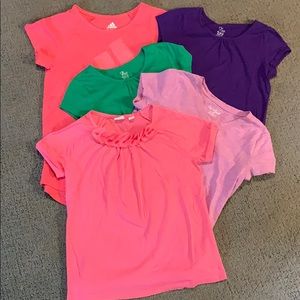 Lot of 5 girls’ size medium tshirts